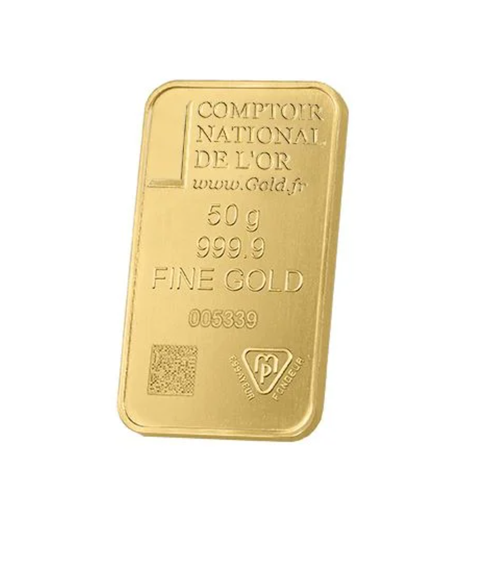 Lingotin Or 50g (certifié LBMA)