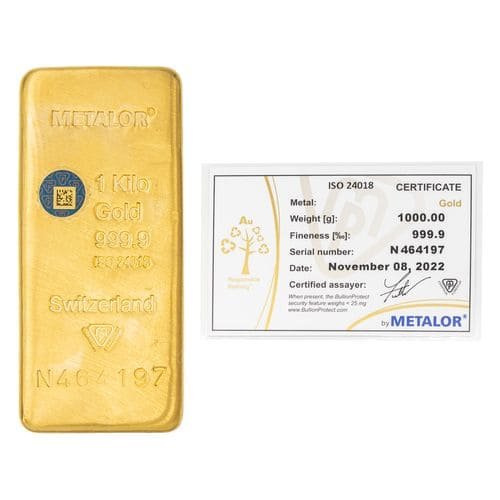 Lingot Or 1 Kg (certifié LBMA) – Image 4